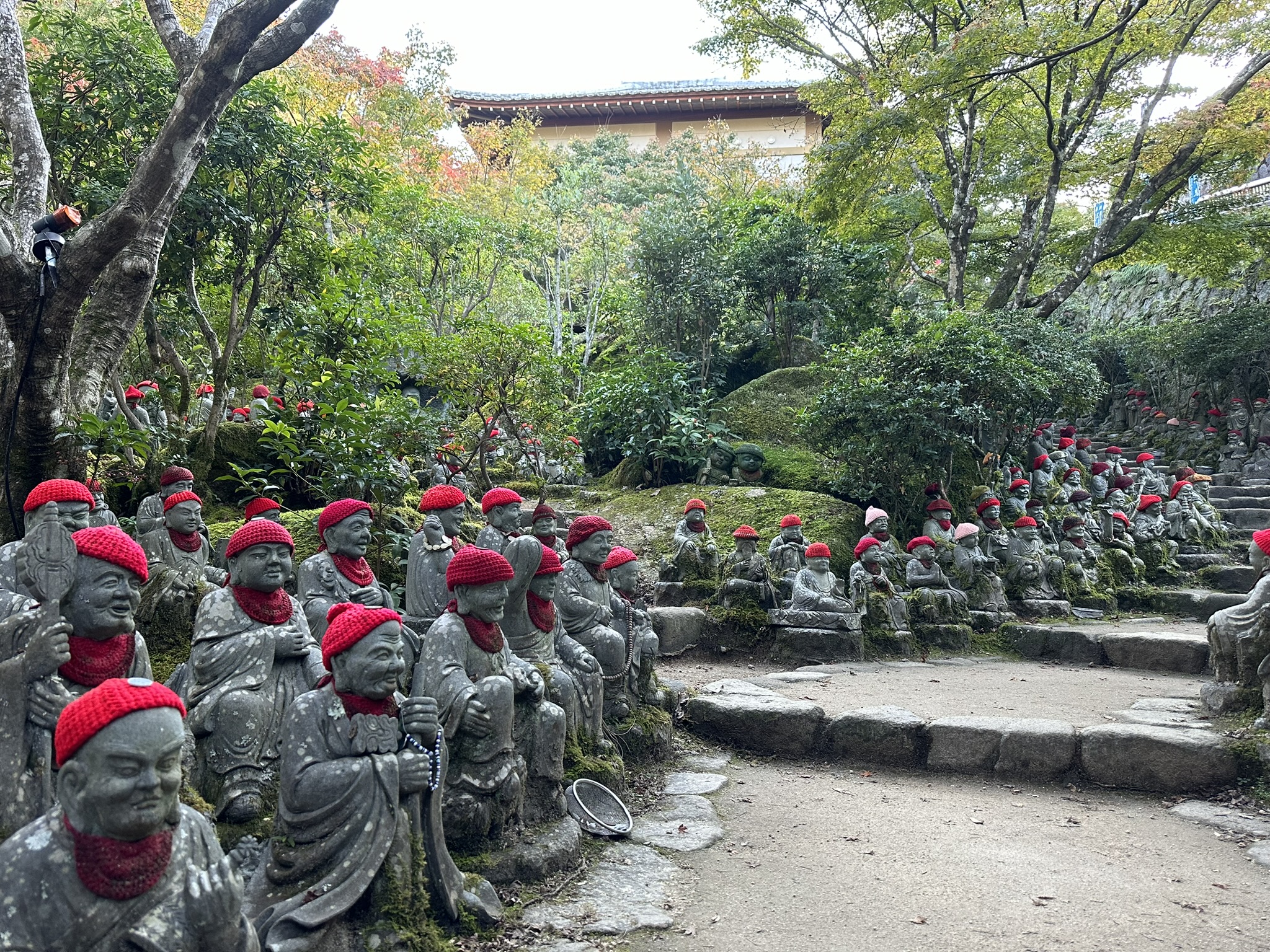 Rakan statues at Daisho-in Temple on Miyajima Island